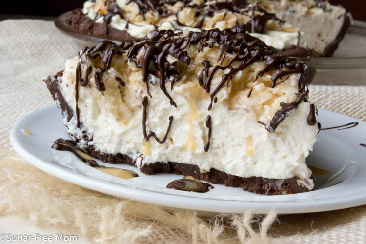 Sugar-Free Low Carb Samoa Pie