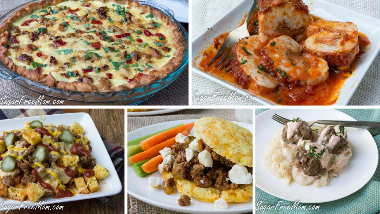 4 Weekly Low Carb Family Dinner Menu Plans