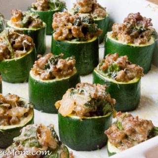 Cheesy Sausage Spinach Zucchini Cups (Gluten Free, Low Carb)