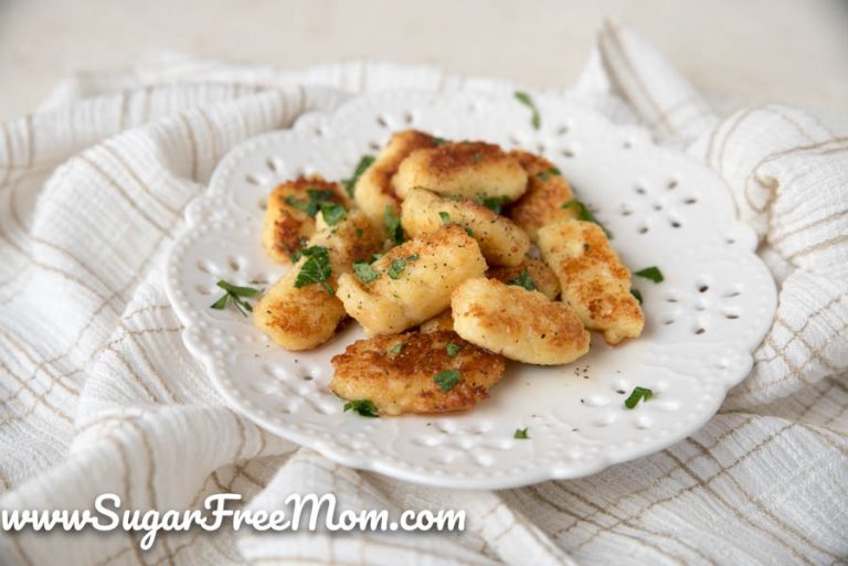 Keto Low Carb Cauliflower Gnocchi (Nut Free, Grain Free)