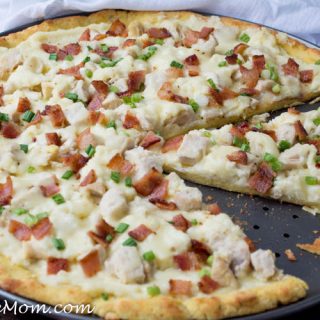 Low Carb Chicken Alfredo Pizza (Gluten Free, Nut Free)