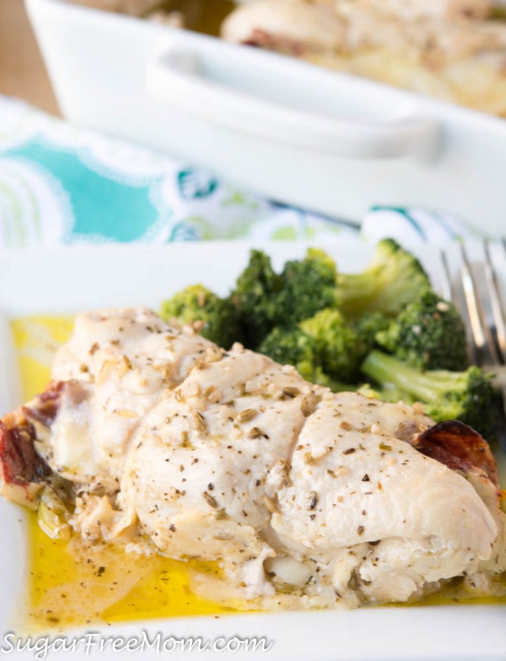 Low Carb Antipasto Stuffed Chicken