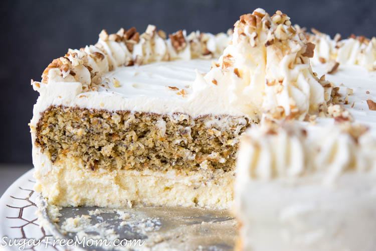 keto carrot cake cheesecake