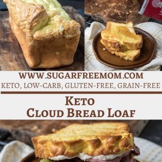 Keto Low Carb Cloud Bread Loaf 1- Pinterest Graphic (1)