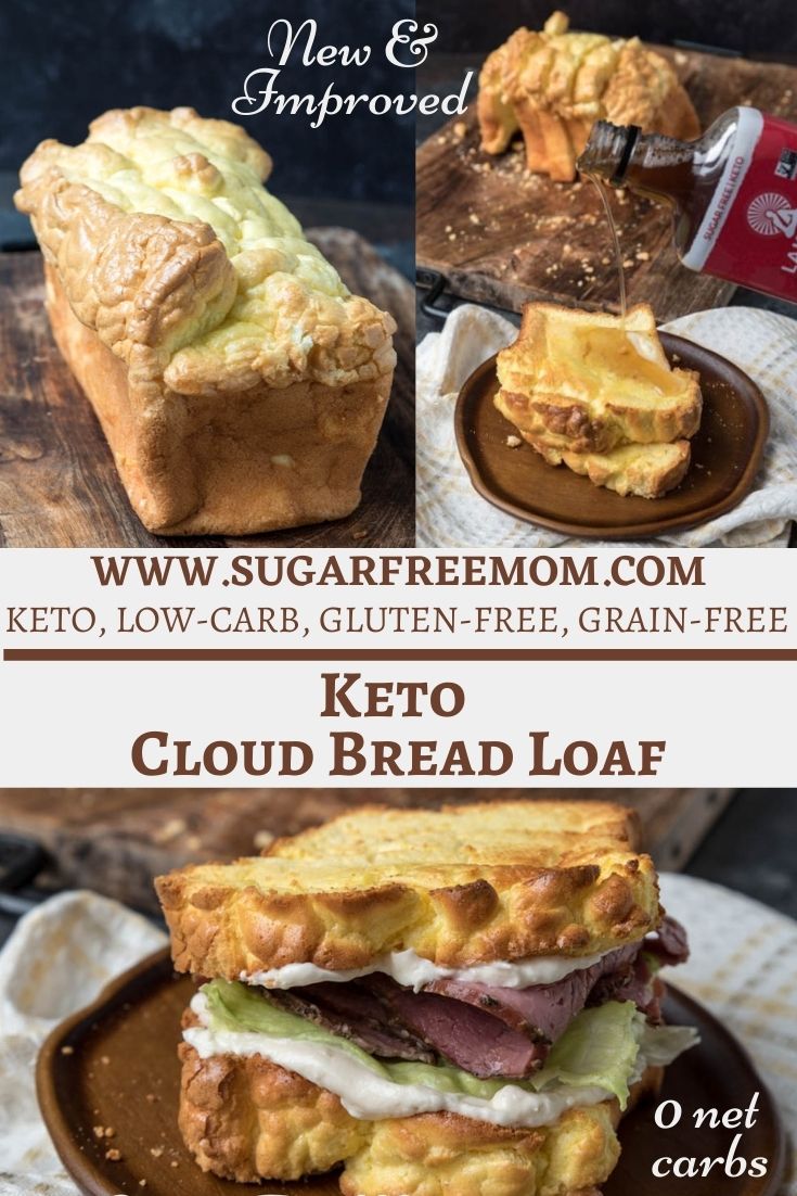 Keto Low Carb Cloud Bread Loaf Recipe (How To Video)