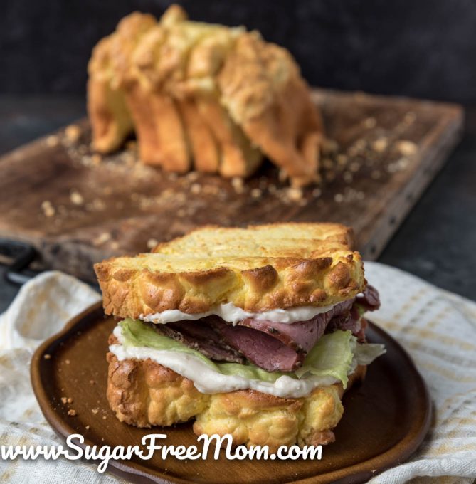 Keto Low Carb Cloud Bread Loaf Recipe (How To Video)
