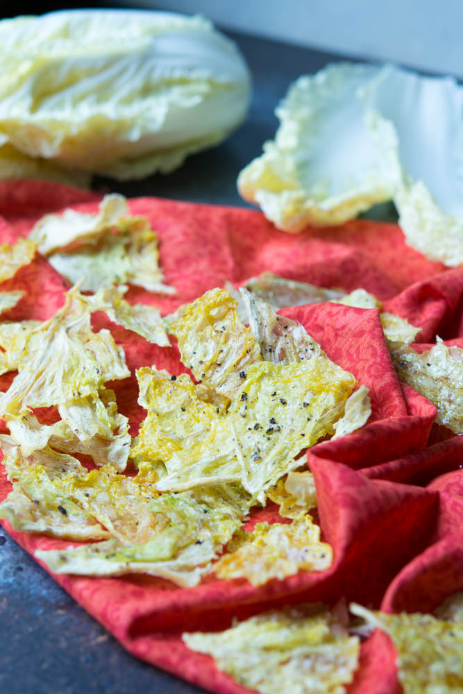 Salt & Pepper Cabbage Chips