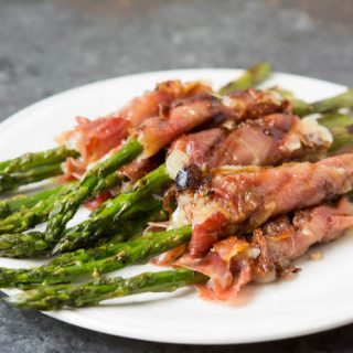 Keto Grilled Cheesy Prosciutto Wrapped Asparagus