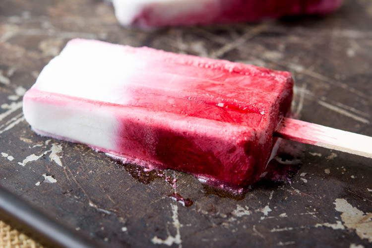 Paleo Mixed Berry Coconut Cream Popsicles (Low Carb)