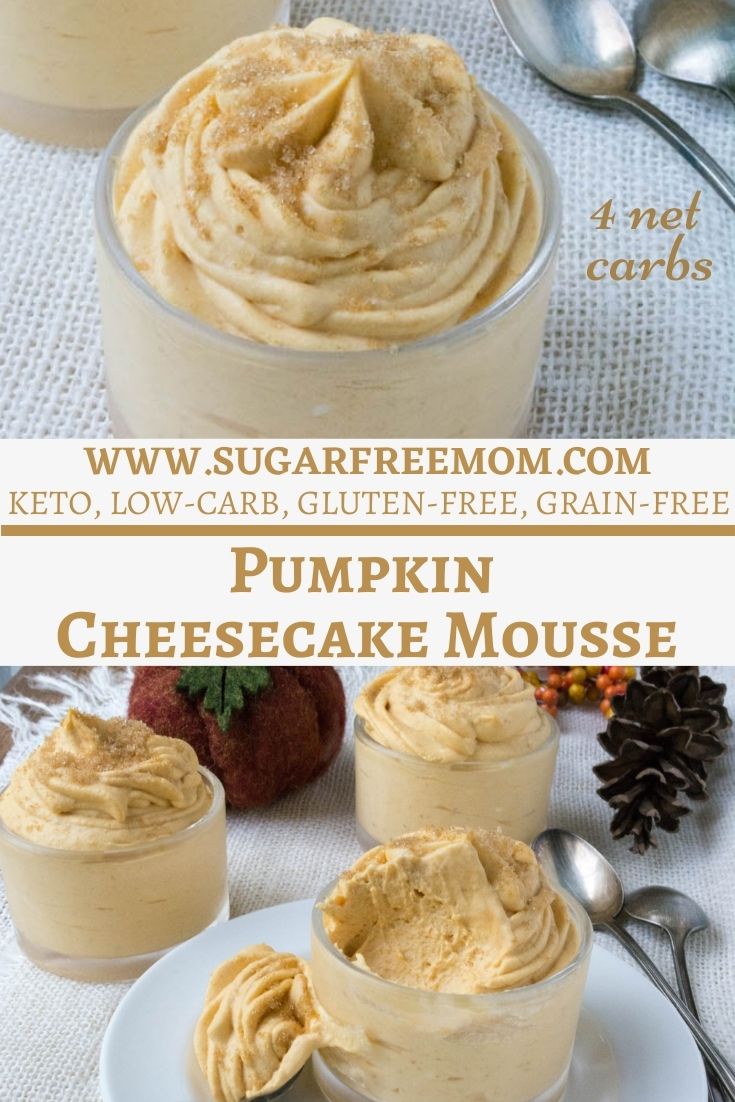 Sugar-Free Keto Pumpkin Cheesecake Mousse