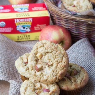 Low Carb apple cream cheese muffins-1