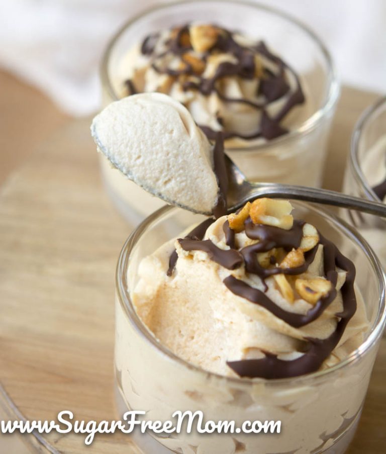 Sugar Free Low Carb Keto Peanut Butter Cup Mousse