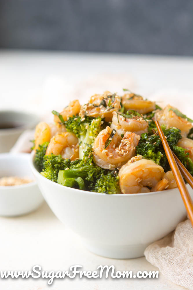 Sugar-Free Sesame Shrimp Stir Fry