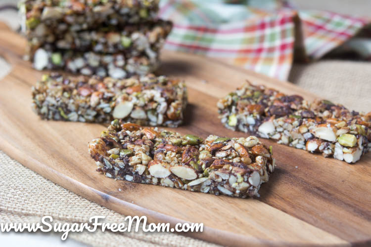 low carb sugar free granola bars