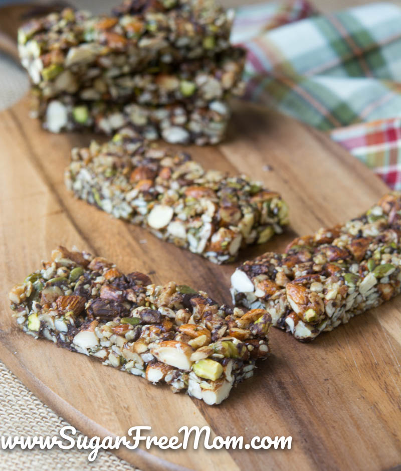 low carb sugar free granola bars