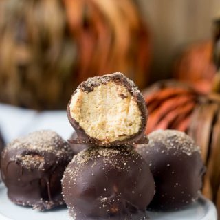 Sugar Free Pumpkin Cheesecake Truffles