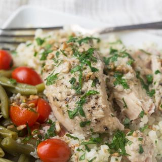 Slow Cooker Tahini Chicken Thighs (Low Carb and Gluten Free)
