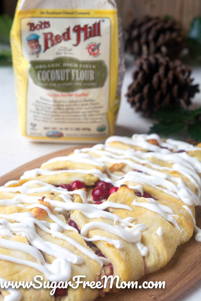 This keto cranberry cheese danish recipe is perfect for the holiday season!