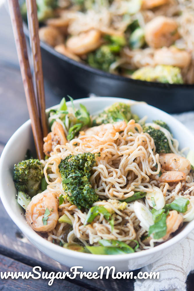 Low Carb Shrimp Ramen Stir Fry (Keto, Gluten Free)