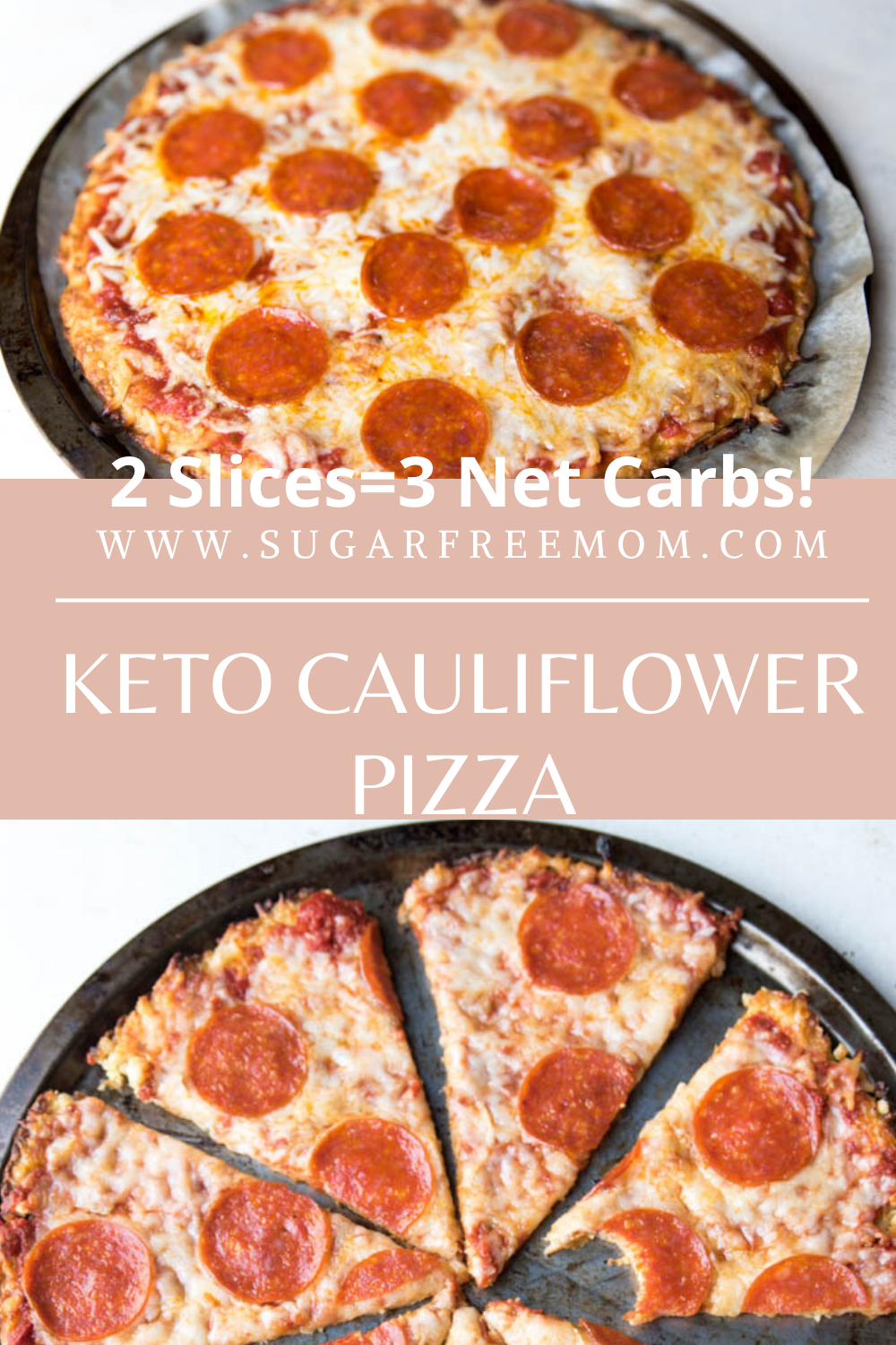 Keto Low Carb Cauliflower Pizza