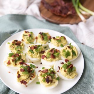 Keto Deviled Green Eggs and Ham