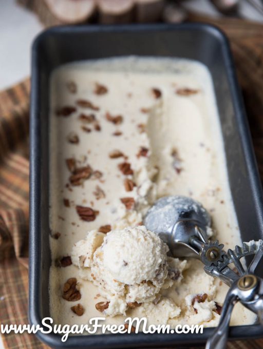 Keto Low Carb Butter Pecan Ice Cream