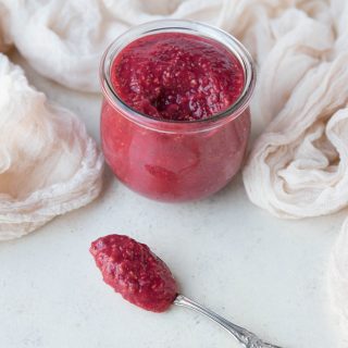 Low Carb Keto Raspberry Chia Jam