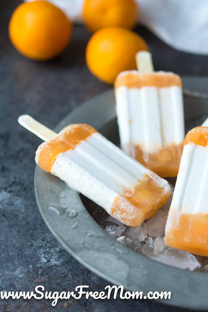 Sugar Free Low Carb Orange Creamiscles (Paleo)