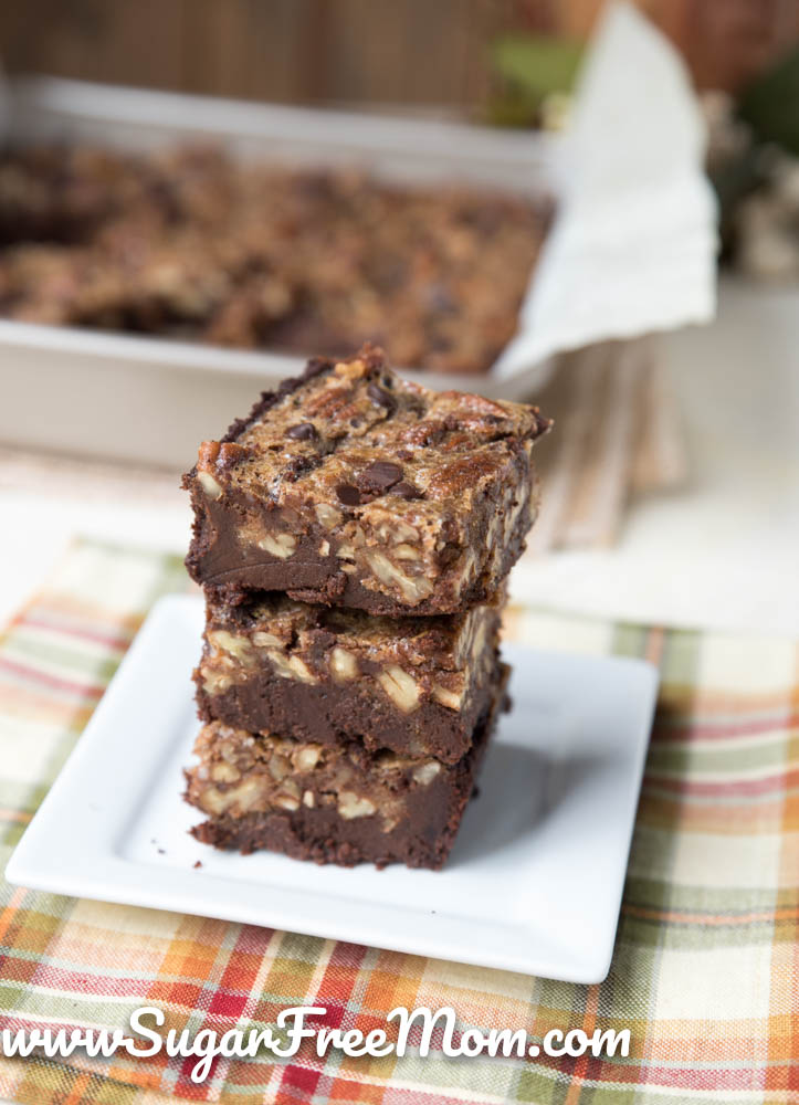 Keto Pecan Praline Brownies