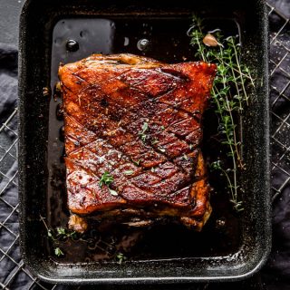 Keto Sticky Balsamic Pork Belly