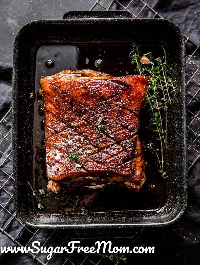 Keto Sticky Balsamic Pork Belly