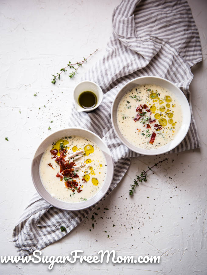 Low Carb Creamy Chicken Soup (Keto, Gluten Free)