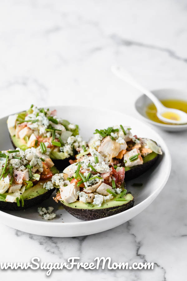 Keto Cobb Stuffed Avocado