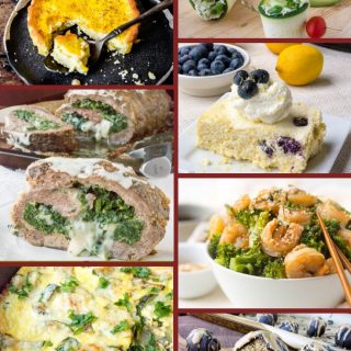 Low Carb Menu Week 8 - 2019 - Pinterest