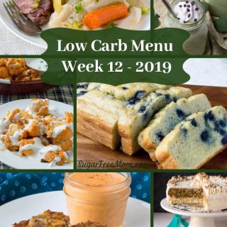 Low Carb Menu Week 12 2019 - Pinterest