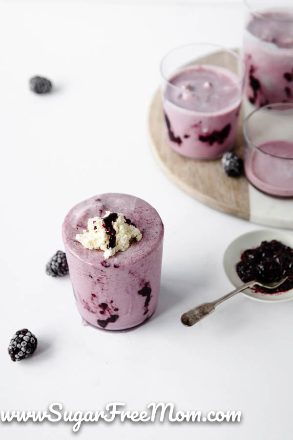 Low Carb Keto Protein Shake (Triple Berry!) - Wholesome Yum