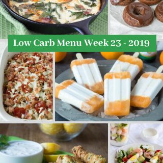 Low Carb Menu Week 23 2019 - Pinterest
