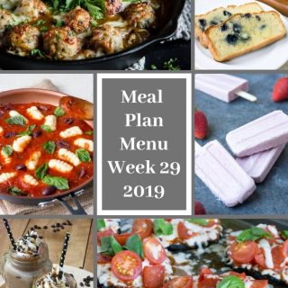 Meal Plan Menu Week 29 2019 - Pinterest