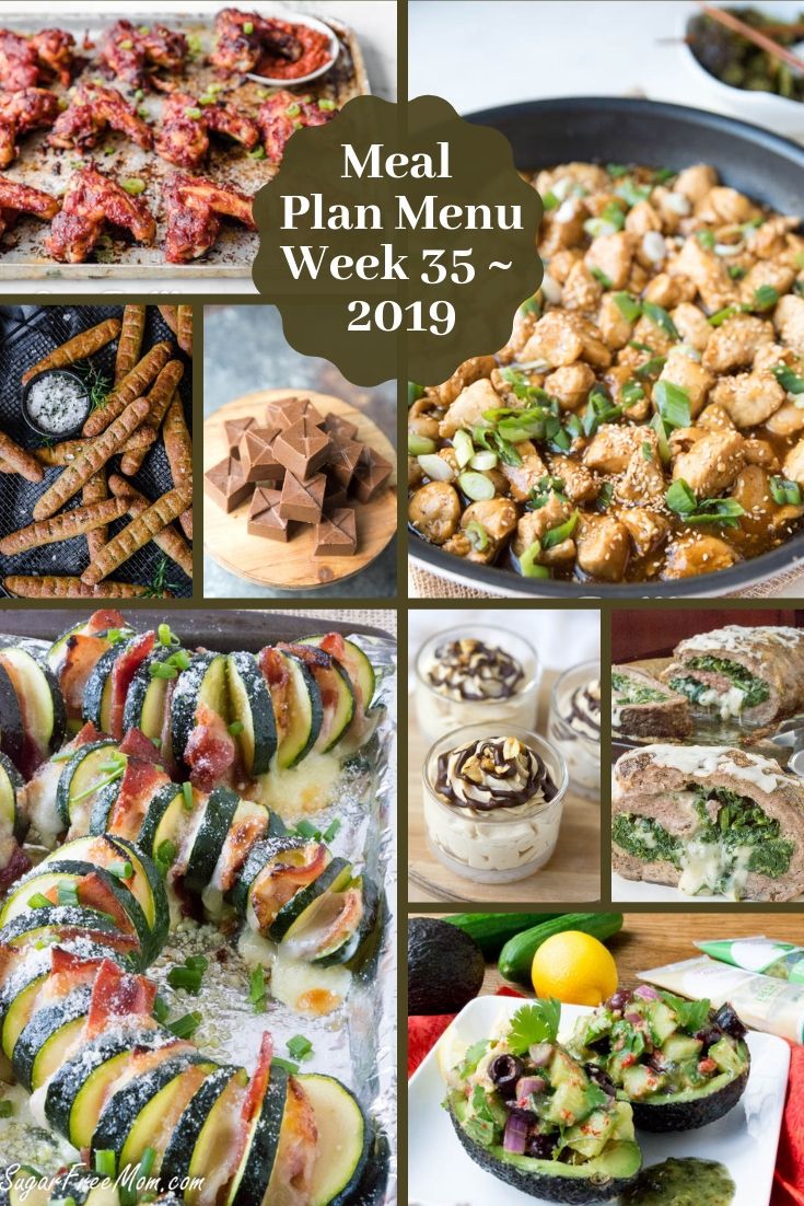 Low Carb Keto Meal Plan Menu Week 35