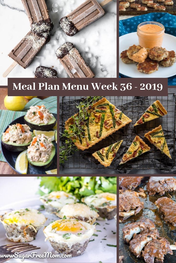 Low Carb Keto Meal Plan Menu Week 36