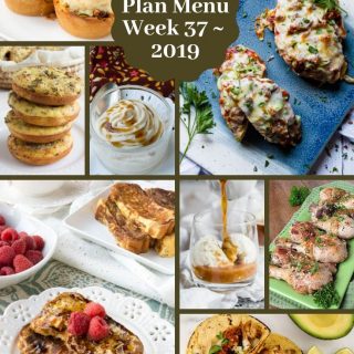 Low Carb Keto Meal Plan Menu Week 37