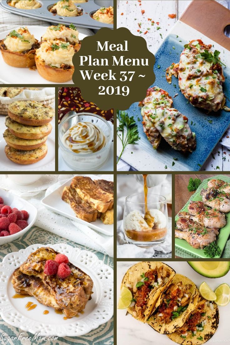 Low Carb Keto Meal Plan Menu Week 37