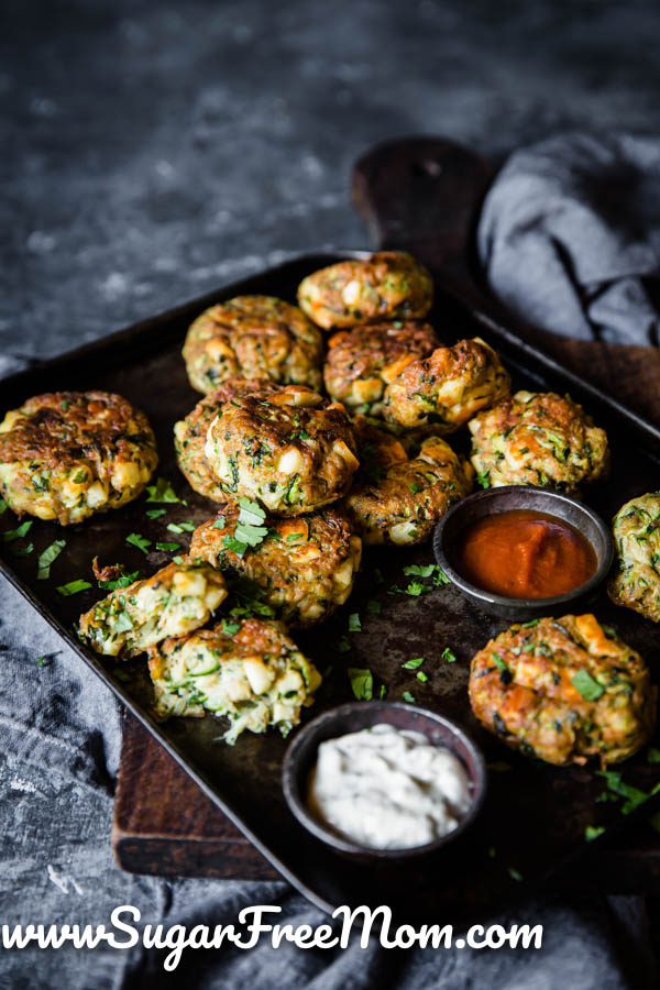 Keto Halloumi Zucchini Balls (Nut Free, Gluten Free)