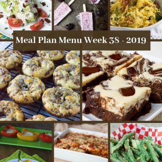 Meal Plan Menu Week 38 - 2019 Pinterest