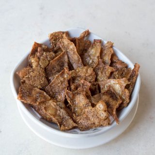 Oven Fried Chicken Skin Chips