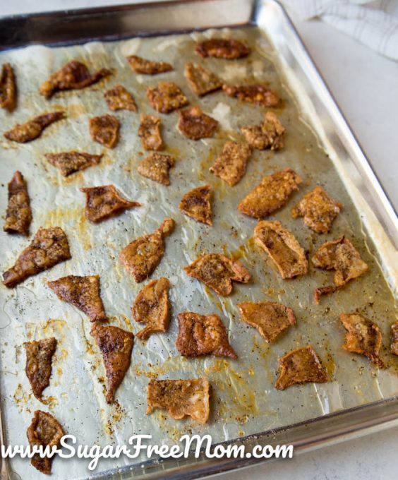 Oven Fried Chicken Skin Chips