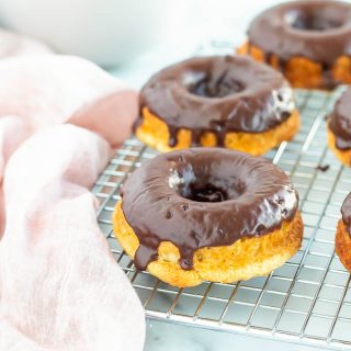 Sugar Free Chocolate Glazed Donuts (Keto, Gluten Free, Low Carb)