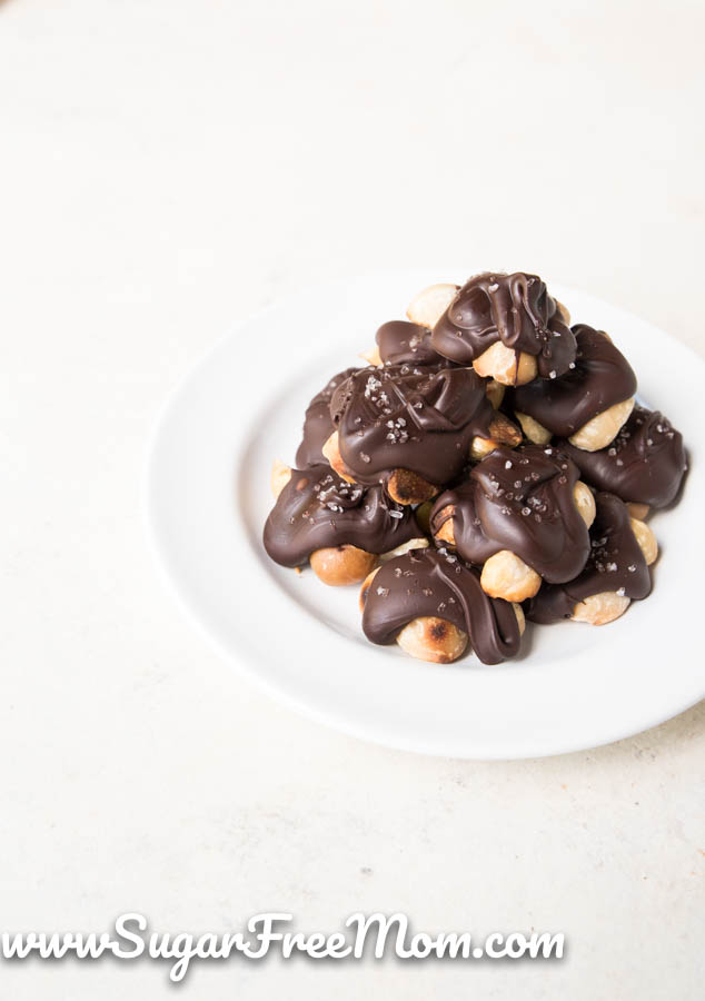 Keto Salted Macadamia Nut Clusters