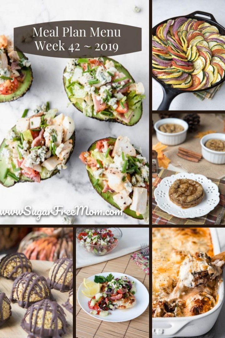 Low Carb Keto Meal Plan Menu Week 42 - Sugar-Free Mom