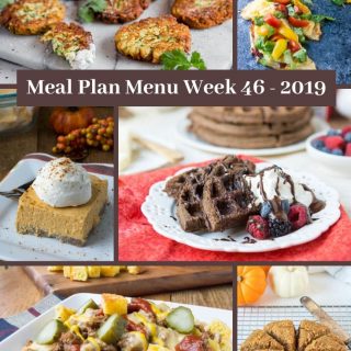 Meal Plan Menu Week 46 2019 - Pinterest